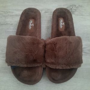 Hollister Plush Slides